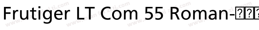 Frutiger LT Com 55 Roman字体转换